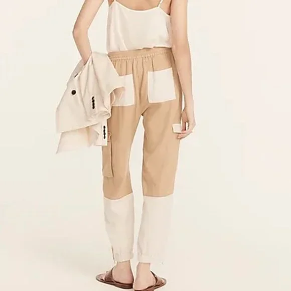 J. Crew Tie-waist linen-blend cargo pant 16 - Picture 6 of 8